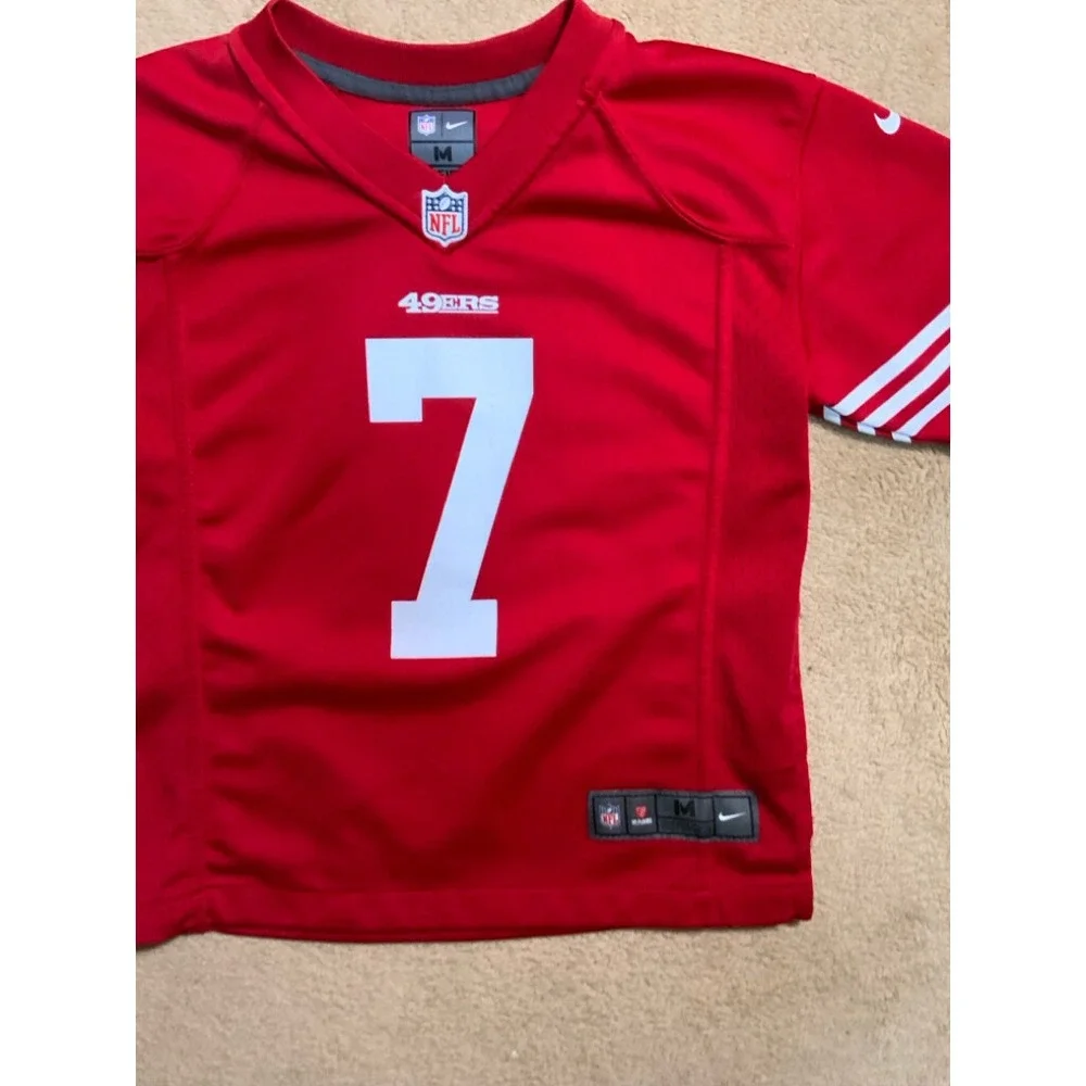 Nike‎ NFL Youth Med San Francisco 49ers Colin Kaepernick #7 Red Football Jersey
